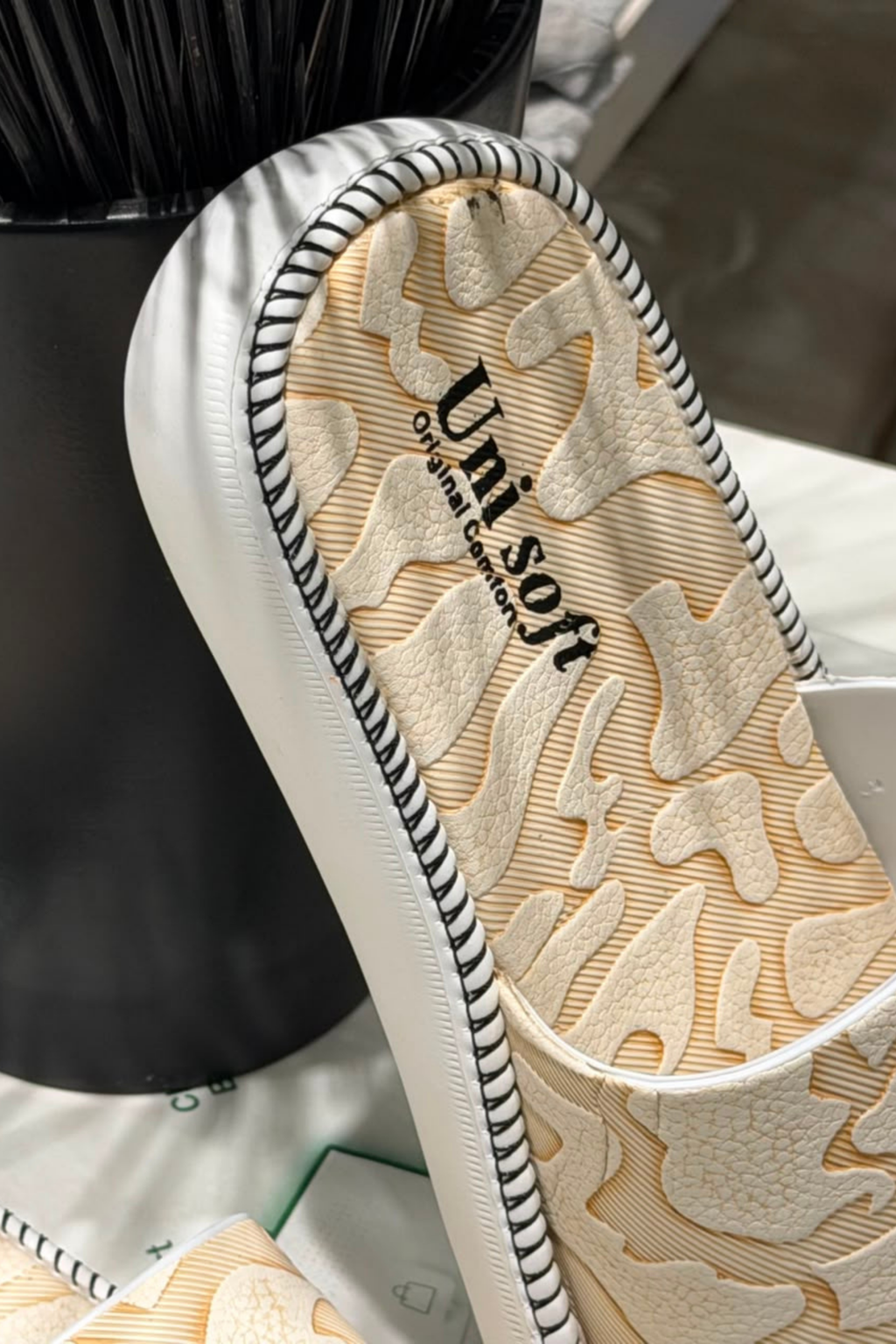 Ivory Bloom Slip-On Sandals