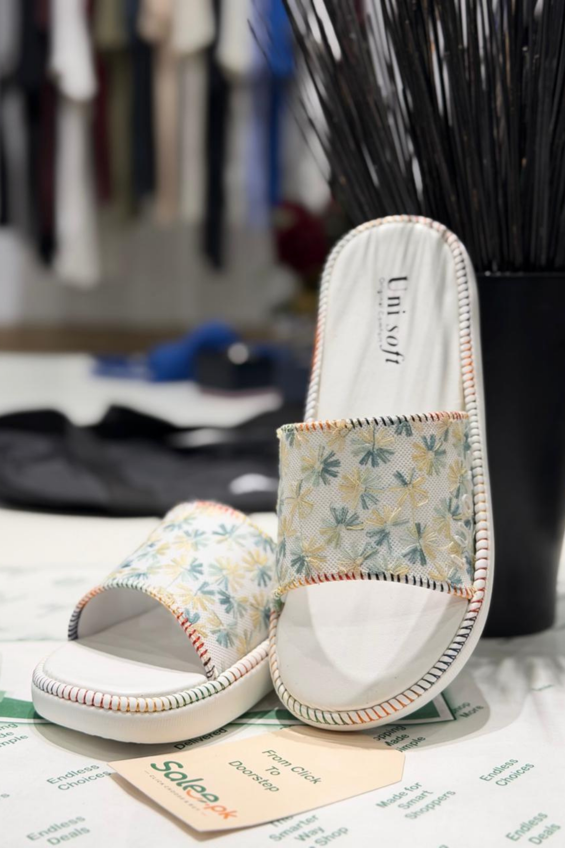 Floral Breeze Slip-On Sandals