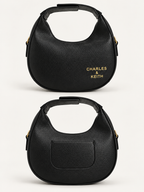 Luna Crescent Shoulder Bag – Black