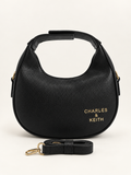 Luna Crescent Shoulder Bag – Black