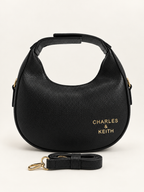 Luna Crescent Shoulder Bag – Black