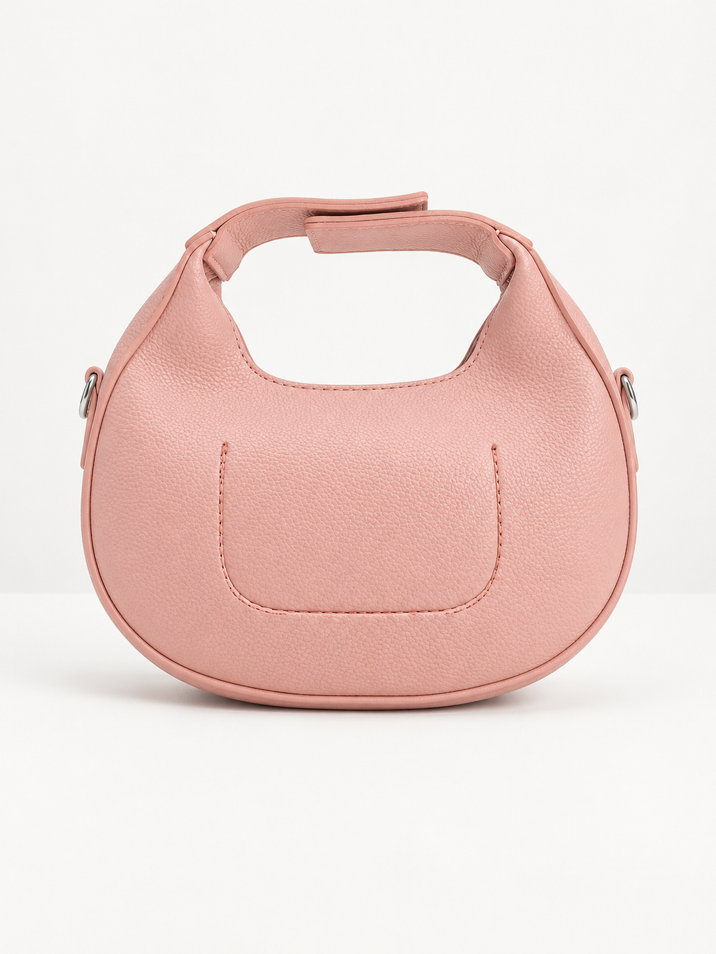 Luna Crescent Shoulder Bag – Blush Pink