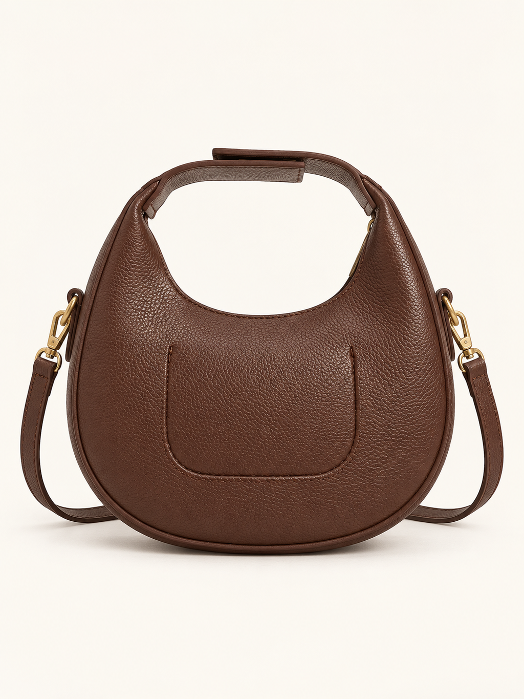 Luna Crescent Shoulder Bag – Choclate Brown