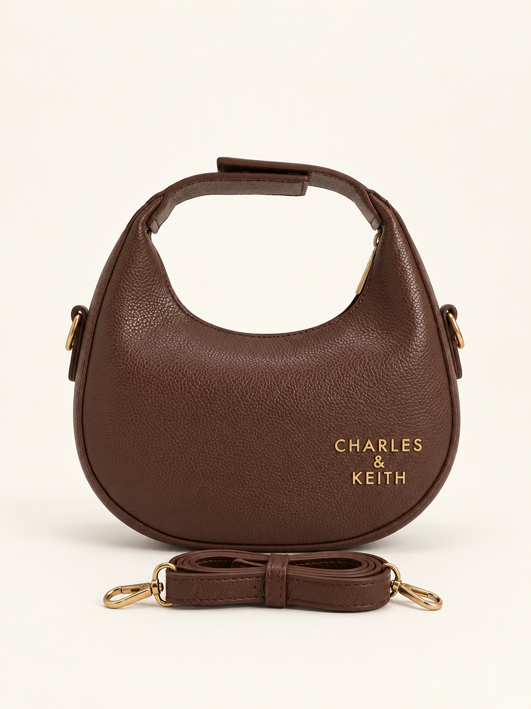 Luna Crescent Shoulder Bag – Choclate Brown