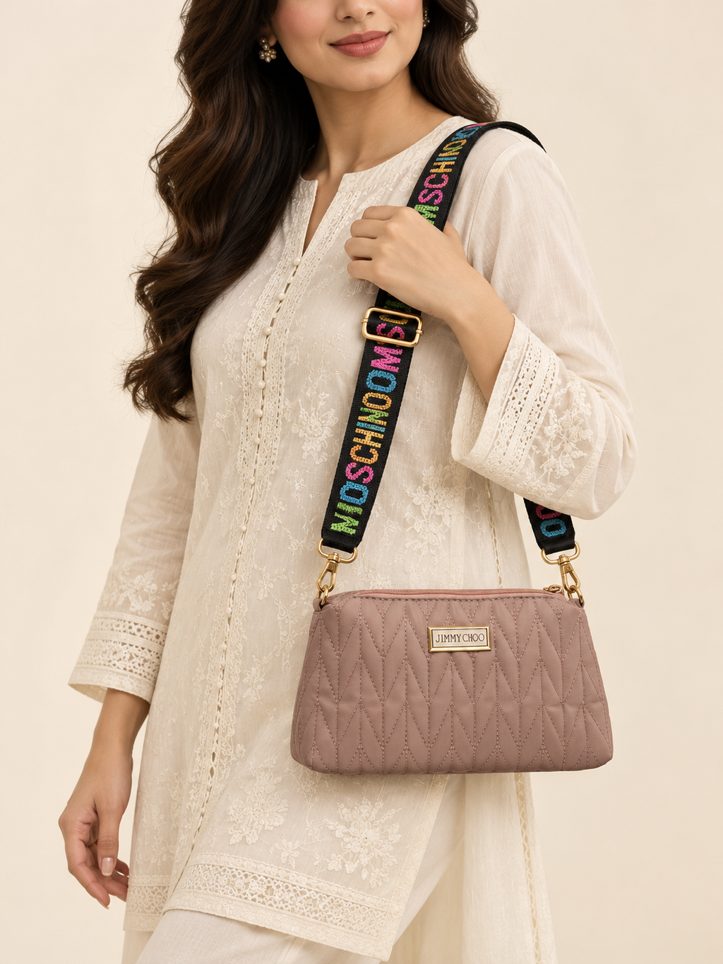 Aria Everyday Shoulder Bag – Dusty Rose