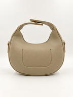 Luna Crescent Shoulder Bag – Khaki Beige