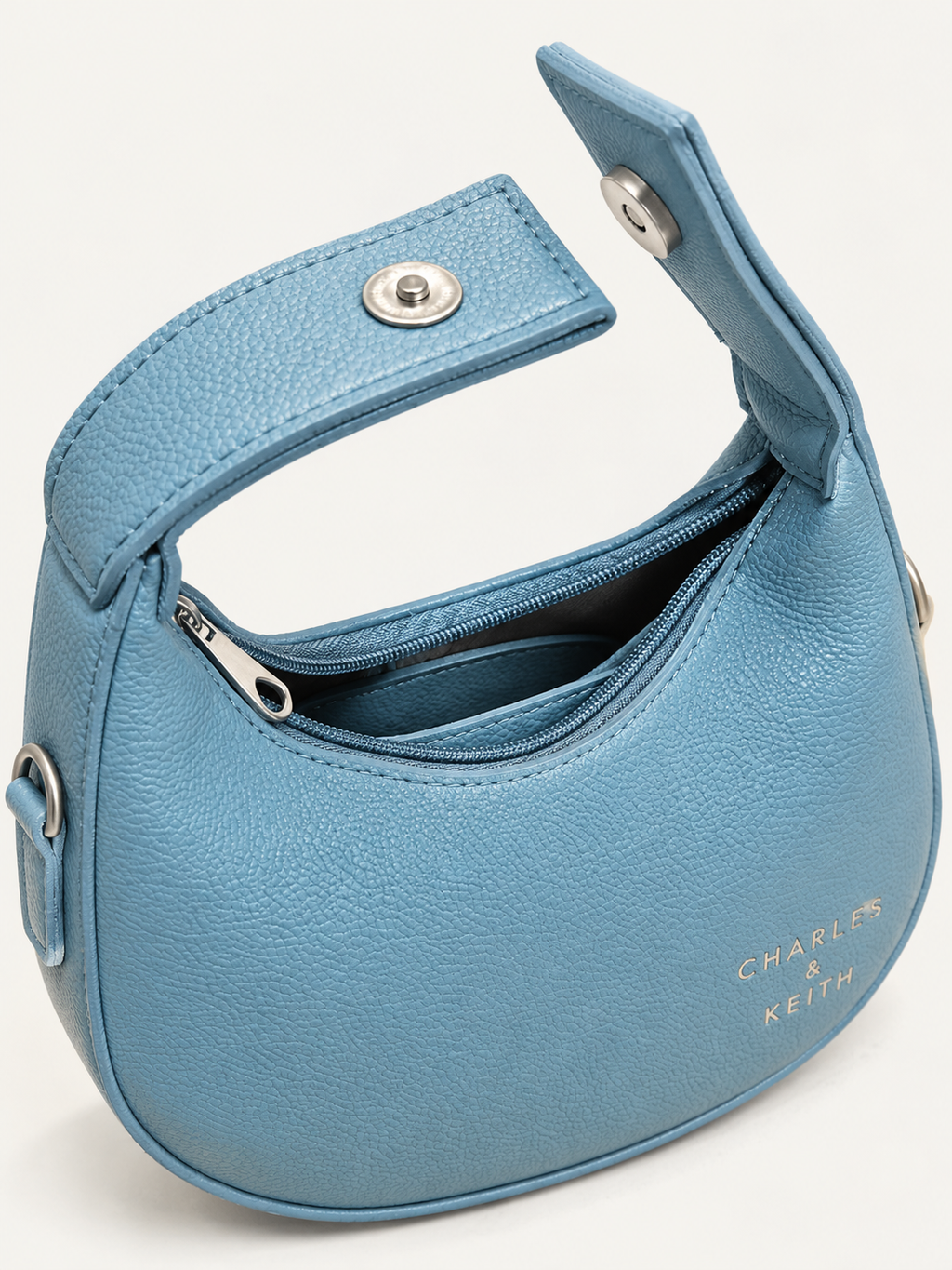 Luna Crescent Shoulder Bag – Sky Blue