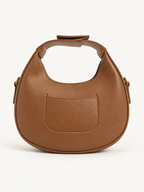 Luna Crescent Shoulder Bag – Tan Caramel